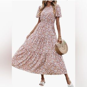 Floral Flutter Sleeve Dress